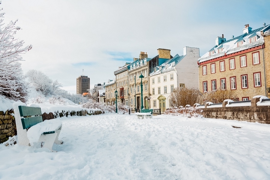 Quebec City streets in one of the most pupular city in Canada