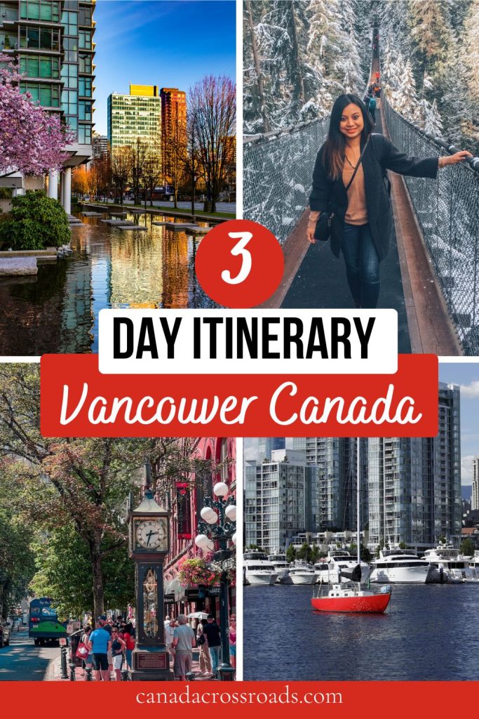 3 day Vancouver itinerary pin