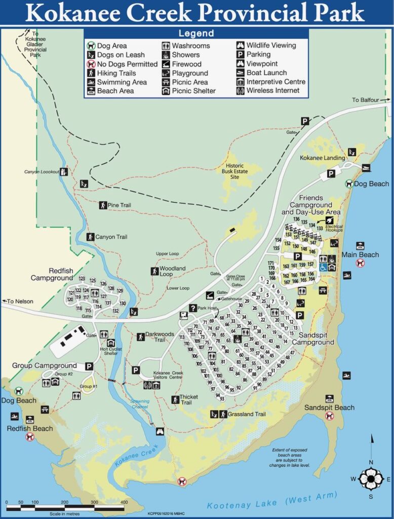MAP PARK KCPP KootenayCreek 778x1024 1 Nelson, BC & Kokanee Creek Provincial Park: A 3-Night Camping Road Trip from Kelowna